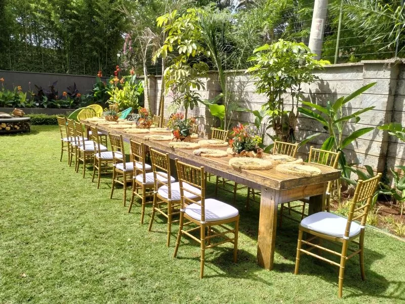 5 elegant event table decor ideas for rustic tables in Kenya